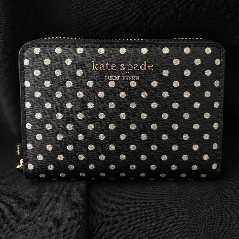 Kate Spade Black Polka Dot Wallet